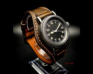 Genuine Leather Bund Watch Strap 16mm 18mm 20mm 22mm 24mm, Leather Bund Band, Handmade Vintage Style Cuff Strap Band, Custom Size & Color - Etsy