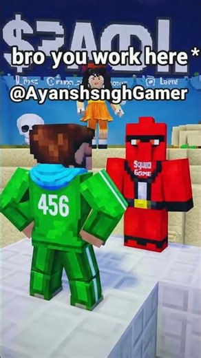 He Pranked HIMSELF in Roblox Squid Game Ultimate FAIL Minecraft Edition #gaming #viral #video #funny