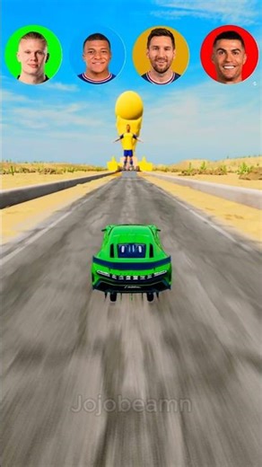 Choose Your Player… Messi 🐐 Ronaldo ⚡ Mbappe 🔥 Haaland 💪 #beamngdrive #shorts