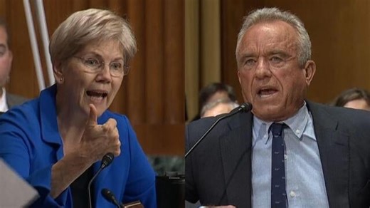 Watch: Warren and RFK Jr. clash over vaccine access