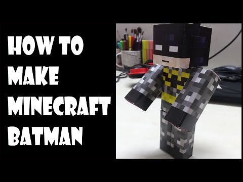 How To Make Minecraft paper Batman using Inkscape (Step By Step)