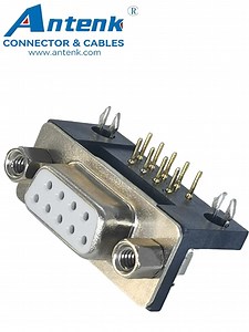[Hot Item] 9 Pin 9.4mm Foot Print Machined Pin Right Angle Female/Socket Standard D-SUB Connector