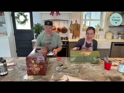 Thrifted Vintage Tool Box From Goodwill Makeover