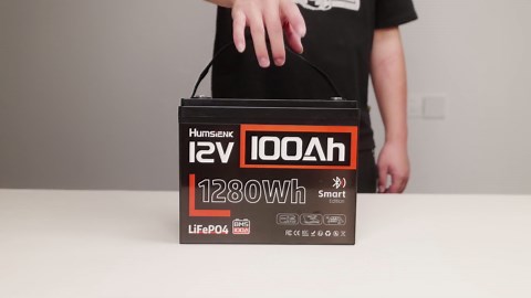 HumsiENK Trolling Motors LiFePO4 Battery 12V 100Ah Bluetooth(Group 24), 100A BMS, 12V Lithium Batteries, 15000 Deep Cycles, Low-Temp Protection for Yacht, Marine, Boat, RV, Solar, 3 Packs