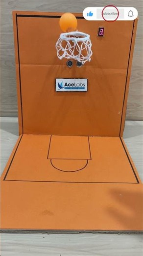 Basket Ball game using Ultrasonic sensor with 7 segment Counter #automation #arduino #diy #robotics