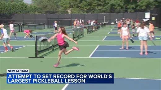 Suburban coach sets to break record for world's largest pickleball lesson
