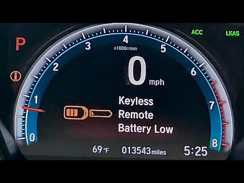 Keyless Remote Battery Low | HONDA CIVIC SEDAN