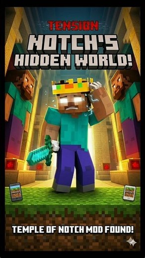 Secret Notch Temple Seed in MCPE?! 👀🔥