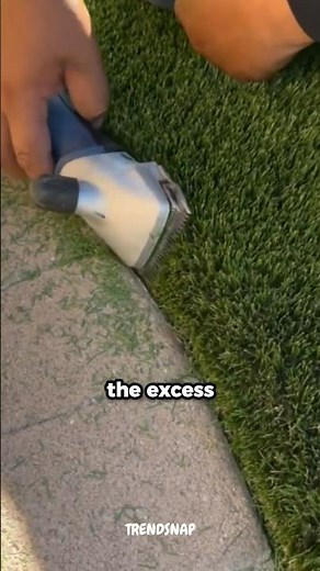 This lawn installation method is way too easy I (@theturfedge) #shortsvideo #satisfying