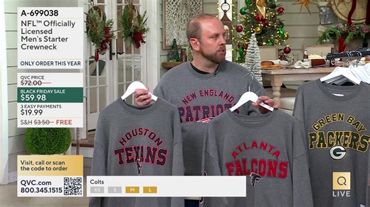 You are watching Football Team Shop on QVC®. Shop the show, here: https://qvc.co/qvcshopnownovember25 | QVC Live