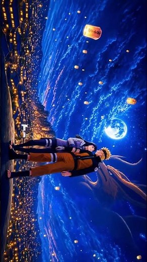 Naruto & Hinata Under The Starry Night Sky 🌙✨ #shorts