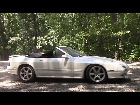 Mazda RX7 Convertible with Chevy V8 LT1 Engine Swap Road Test & Review by Drivin' Ivan