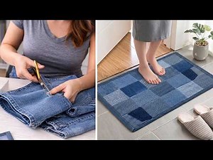 👖Make a Simple Doormat from Old Jeans – Genius Tips to Save Money at Home!