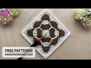 Crochet a VERY EASY & UNUSUAL Granny Square for Beginners 👌