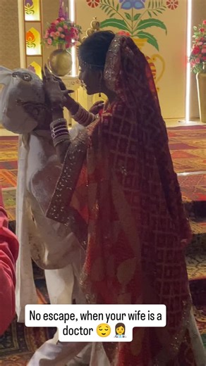 Kavita❤️Rachit on Instagram: "Doctor wife. Lifetime OPD open🫂❤️‍🩹 . . . #reels #trendingreels #love #memories #instagood"