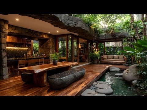 The Art of Open Living – Modern Bali Kitchen Connected to a Tropical Garden