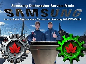 Samsung DW80K5050US service mode - error codes and full diagnostic test