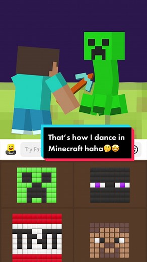 Let’s try to dance and avoid from the hit! 😁😁 #minecraft #meme #minecraftmemes #minecraftbuilding #minecrafttutorial #minecraftanimation #keyboard #tutorial #howto #textart #digitalart #commentart #herobrine #herobrineminecraft #cosplay #steve #game #gaming #tiktokmemes