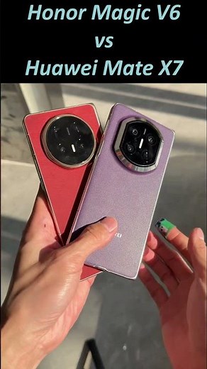 Honor Magic V6 vs Huawei Mate X7 Hands-on