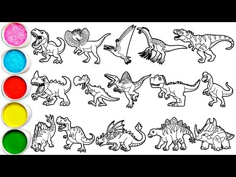 Draw 15 Amazing Dinosaurs in Minutes - Tyrannosaurus, Dilophosaurus, Prehistoric & Others