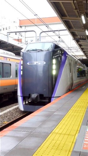 E353 series at Mitaka Station, Tokyo, Japan, September 2025