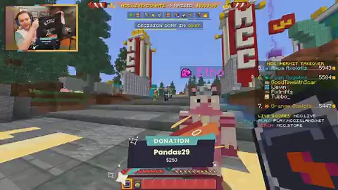 Scar trying to get Etho's attention to show him his shirt, Etho sees it and hopes it makes someone happy! "Shake it if you see it Etho!"