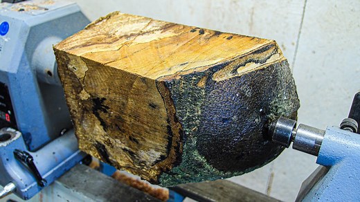 Turning the Gorgeous Spalted Wood Beauty