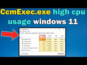 how to fix CcmExec.exe high cpu usage windows 11