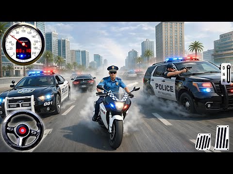 🚓 Police Car Chase Simulator 3D – Real City Cop Pursuit Gameplay (Android)