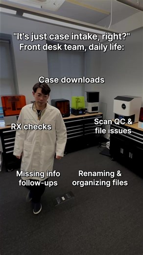 Case intake is the backbone of every dental lab, and it’s completely NON-billable. 💸 👉 More manual steps = higher labor costs and slower turnaround times. EviSmart automates case intake for your labs. It starts with Downloader — one of the 6 modules built to eliminate manual file downloading and renaming. 💬 DM us “Downloader” to see how it works