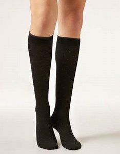 Calzedonia Long patterned socks in black micro polka dot | ASOS