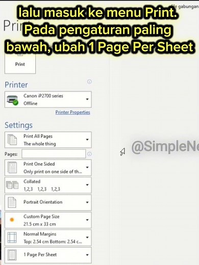 How to Print 2 Pages on 1 Sheet in Word 2019 | Save Paper Easily #shorts