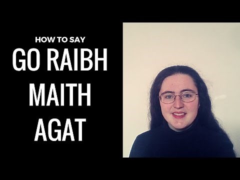 Go raibh maith agat | Thank you in Irish