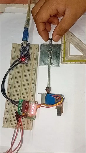 28byj-48 stepper motor test slide test#arduino #shorts