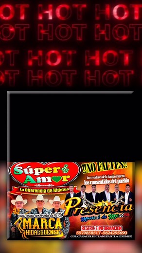 ¡EXPLOSIÓN TROPICAL Y HUAPANGO! 🎶 musica de banda EL SUPER BAILAZO 🔥 SALÓN AZAROS 2 Tlalnepantla | ¡La FIESTA del 29 Nov! 2025 Presentando a: ✨ El Gigante de Tampico "El Marco" El Junior ¡Con todo el sabor tropical y puro cabeseo! 💖 Charly y su Grupo Super Amor ¡El consentido de Hidalgo! 🎺 Grupo La Presencia Musical de México ¡Los creadores de la banda de viento grupero con una descarga musical imparable! 👢 Trío Marca Hidalguense ¡Para zapatearle macizo toda la noche! ¡Bryan Producciones es