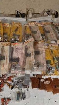 Lot of components to make 70s radios #retro #vintage #radio #electronics