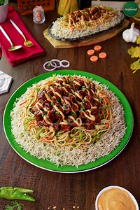 Mutton Singaporean Rice is a perfect blend of spices and flavors perfect to try this Bakra Eid. The combination of juicy mutton, fried rice and vegetable noodles is utterly delicious. Add this scrumptious Mutton Singaporean Rice to your Eid menu and let us know how it turned out. #MuttonSingaporeanRice #SingaporeanRice #BakraEidRecipes #EidulAdha #SooperChef | SuperChef