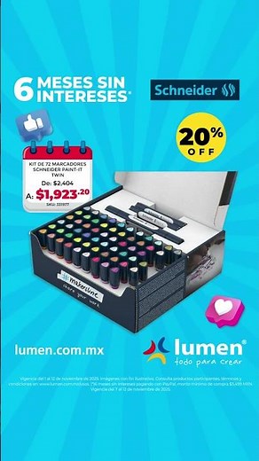 ¡El fin más esperado llego a papelería Lumen! 😱 Hasta 40% OFF en productos seleccionados 🛍️✨