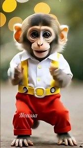 cute baby monkey 🐒 dance #cute #monkeysr #funny #monkeychallenge #cutemonkey #monkey #comedy #baby