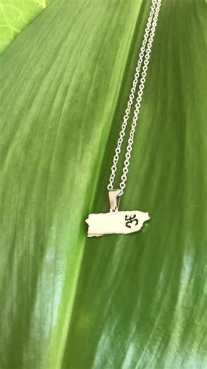 Puerto Rico Map Necklace: Coqui Taino Pendant, Stainless Steel Jewelry - Etsy
