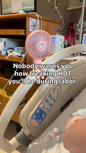 32K views · 3.8K reactions | A LOT of moms get really, really hot during labor 掠⁣ ⁣ You are working HARD when you’re coping with those contractions after all!!⁣ ⁣ ✅ Packing a portable fan in your hospital bag is a great idea to help keep you cool! ⁣ Share this with a pregnant mom friend! ❤️ | Mommy Labor Nurse | Facebook