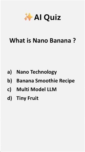 AI Quiz #NanoBanana