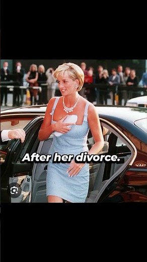 Princess Diana before vs after her divorce from king charles lll. #history #divorce #princessdiana