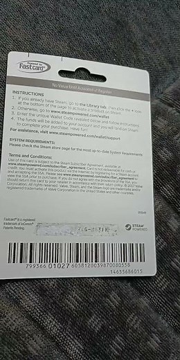 Steam gift card