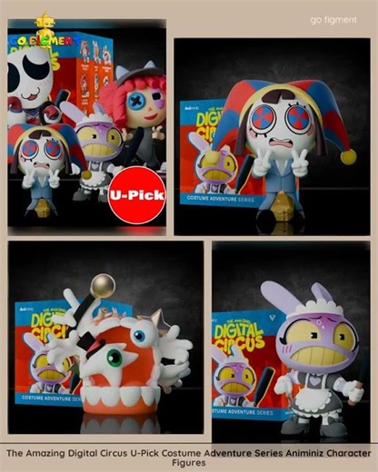 The Amazing Digital Circus U-Pick Costume Adventure Series Animiniz Character Figures
