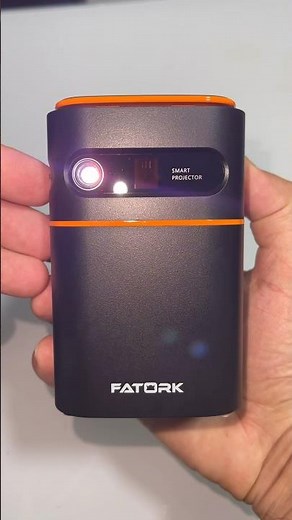 FATORK Mini Projector, 5G WiFi and Bluetooth DLP Portable Movie Projectors, Pocket Outdoor 1080P HD