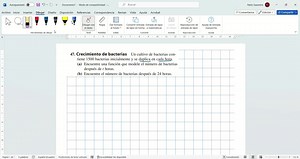 Función exponencial aplicada a biología segunda forma de resolución#matematica #biologia #funciones #fyp