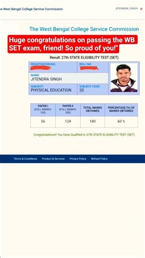 27th wbst bengal set result #27thwbset #wbset #wbcsc #wbscs