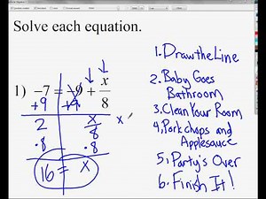 Solving Two-Step Equations