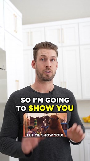Here is one way to make your kitchen look bigger when you have high ceilings ✅